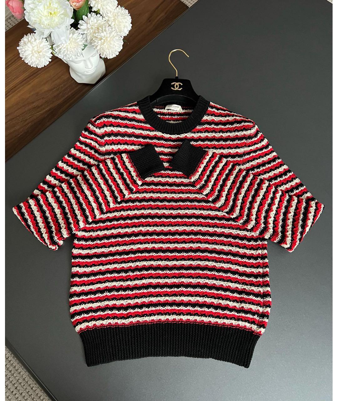 SAINT LAURENT Красный джемпер / свитер, фото 3