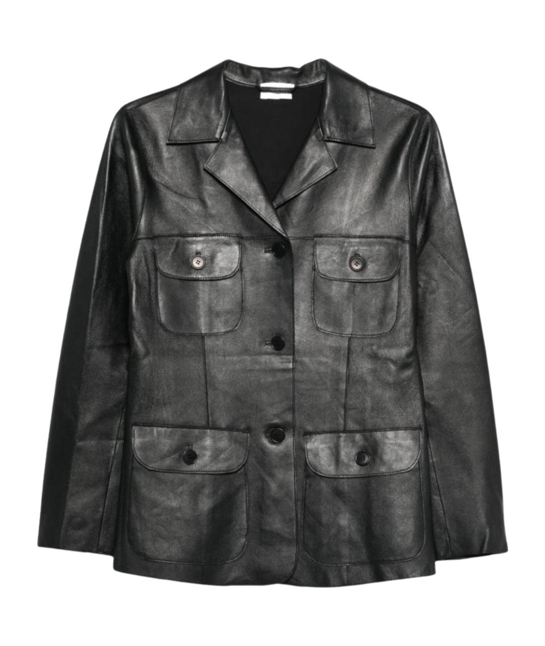 P.A.R.O.S.H. Черная кожаная куртка, фото 1
