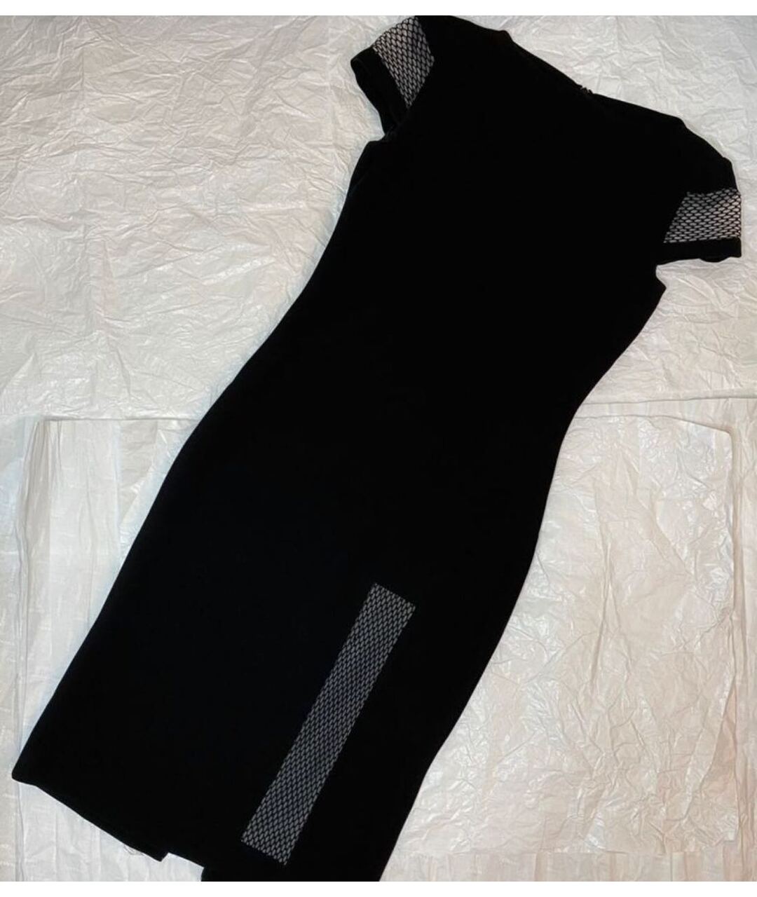 JEAN PAUL GAULTIER Черное полиэстеровое коктейльное платье, фото 5