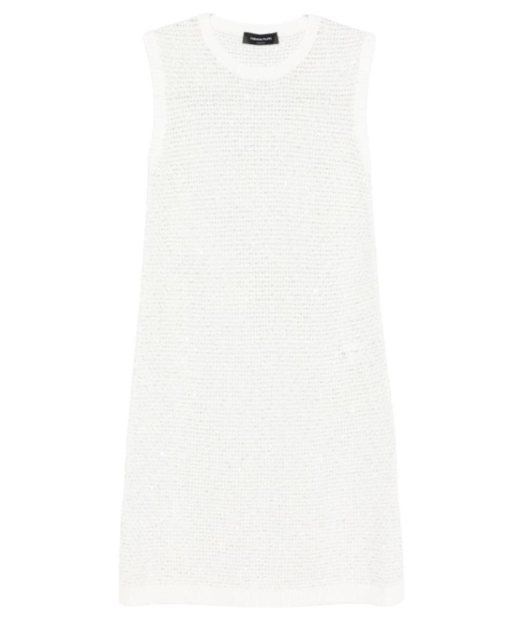 FABIANA FILIPPI Белое хлопковое повседневное платье, фото 1