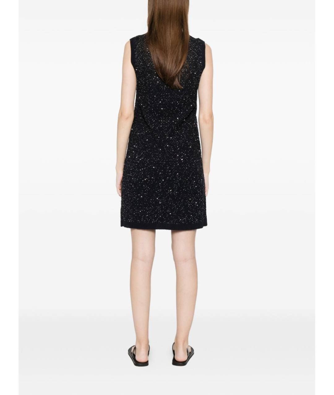 FABIANA FILIPPI Темно-синее полиэстеровое коктейльное платье, фото 3