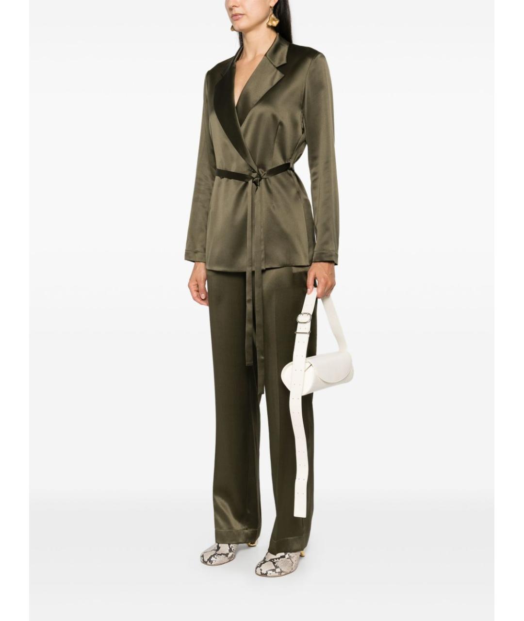 JIL SANDER Белая кожаная сумка через плечо, фото 5