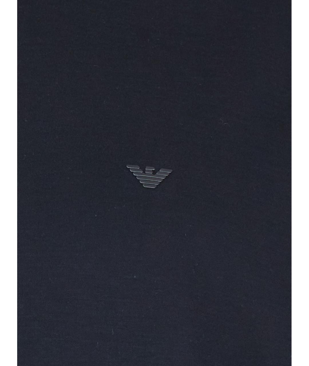 EMPORIO ARMANI Темно-синяя футболка, фото 2