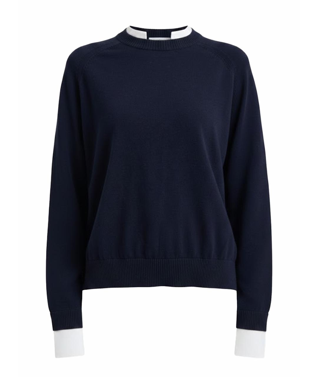 SEMICOUTURE Синий хлопковый джемпер / свитер, фото 1