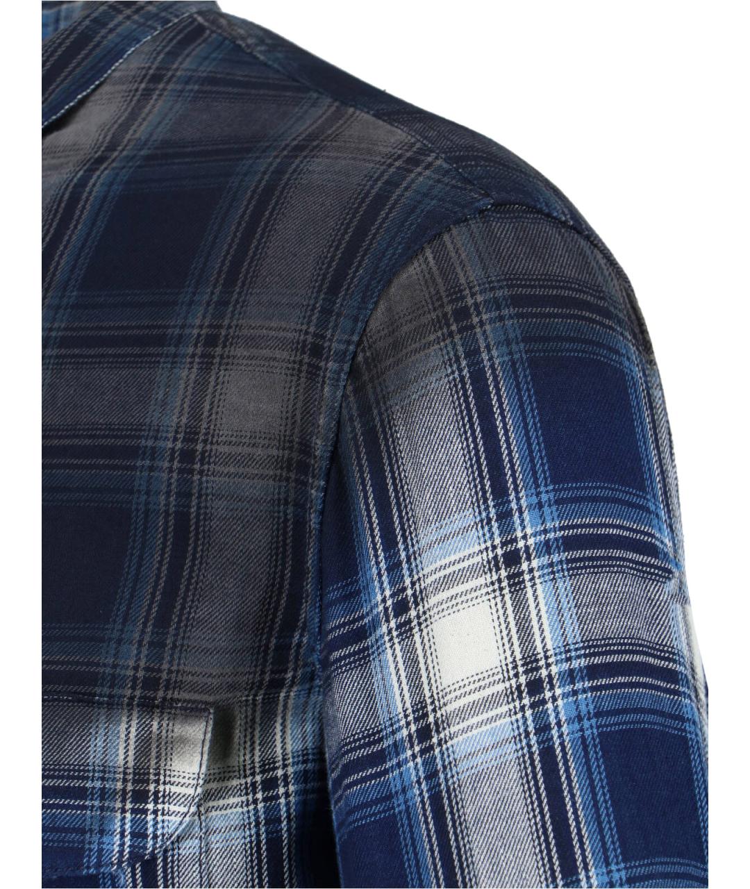 DSQUARED2 Синяя хлопковая кэжуал рубашка, фото 3