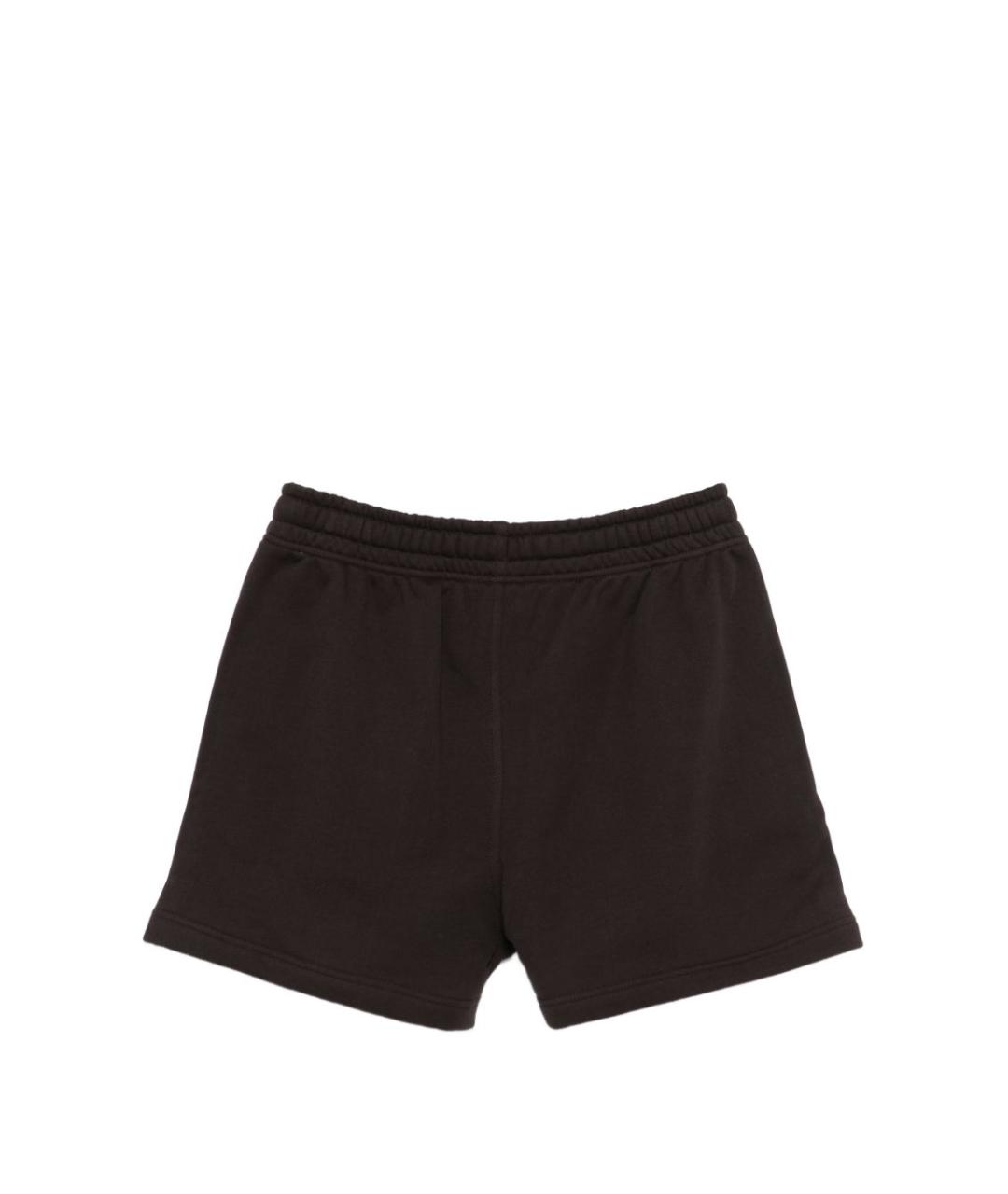 MAISON KITSUNE Коричневые хлопковые шорты, фото 3