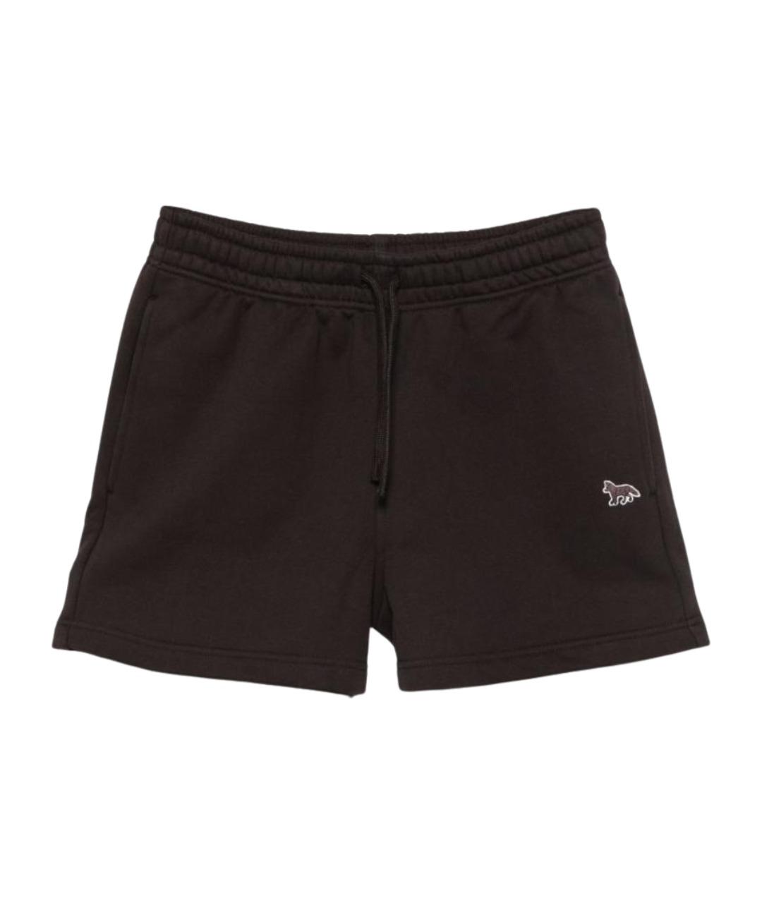 MAISON KITSUNE Коричневые хлопковые шорты, фото 1