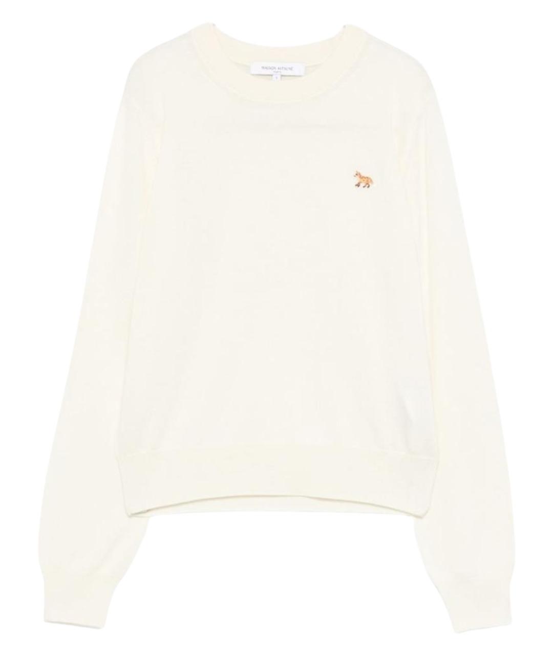 MAISON KITSUNE Бежевый шерстяной джемпер / свитер, фото 1