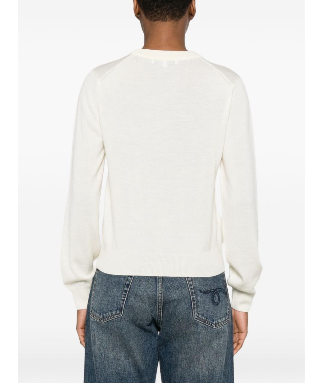 MAISON KITSUNE Бежевый шерстяной джемпер / свитер, фото 4