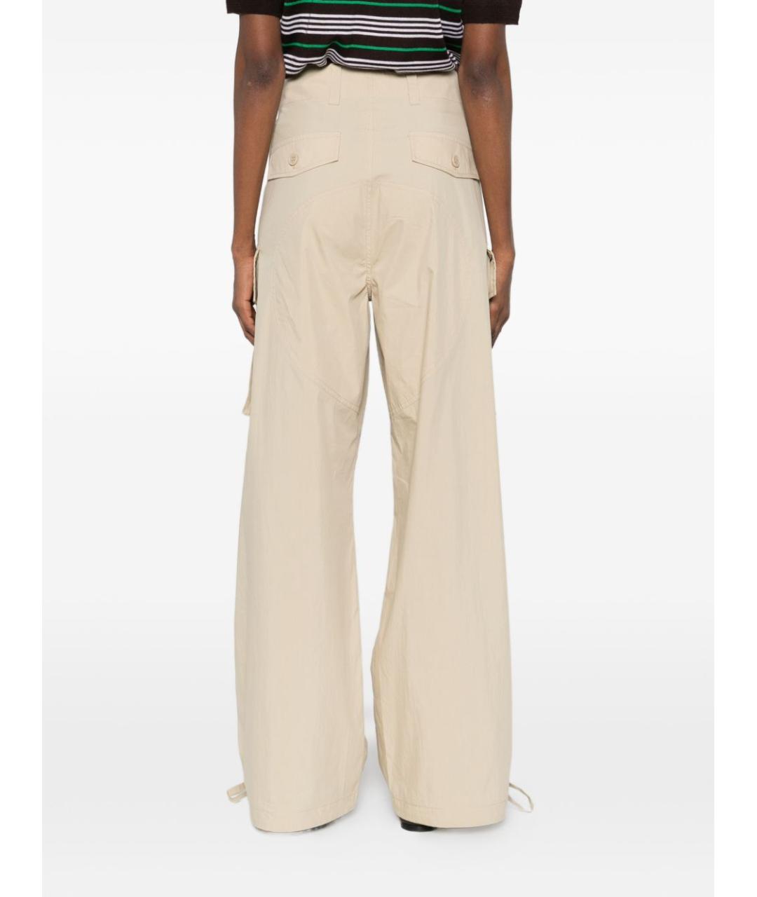 P.A.R.O.S.H. Бежевые прямые брюки, фото 5