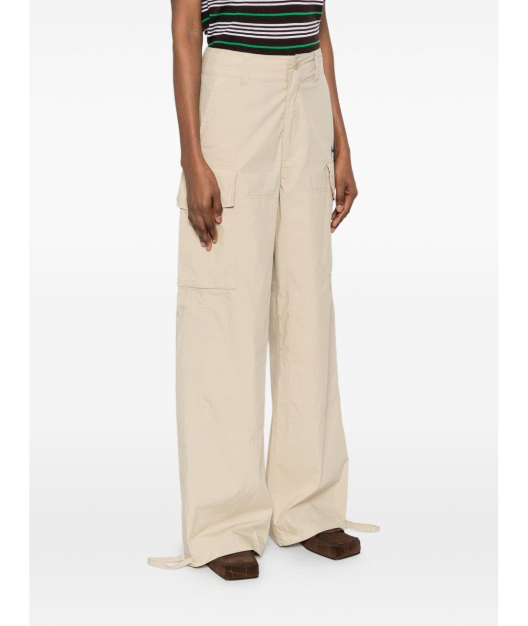 P.A.R.O.S.H. Бежевые прямые брюки, фото 4