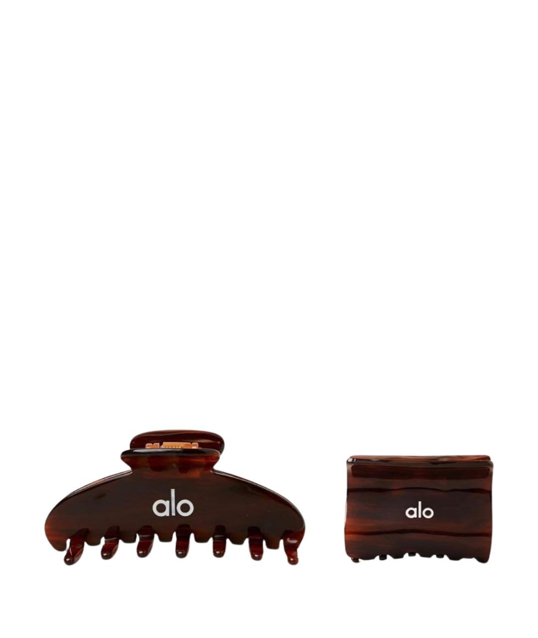 ALO YOGA Коричневая заколка, фото 1