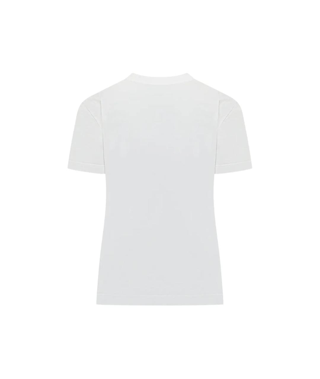 DOLCE&GABBANA Белая хлопковая футболка, фото 2