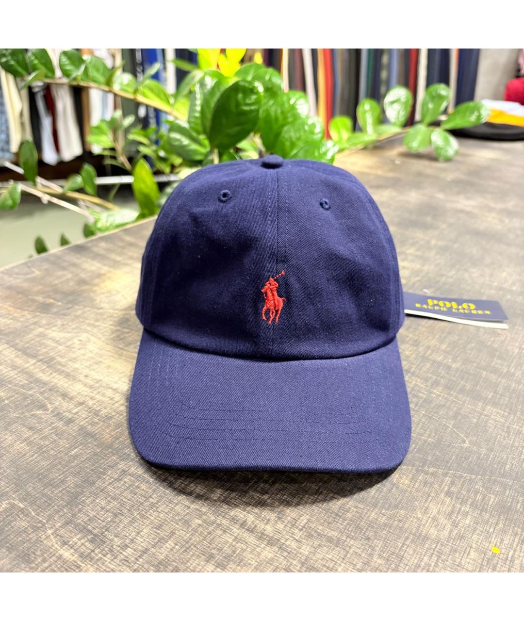 POLO RALPH LAUREN Темно-синяя хлопковая кепка/бейсболка, фото 6