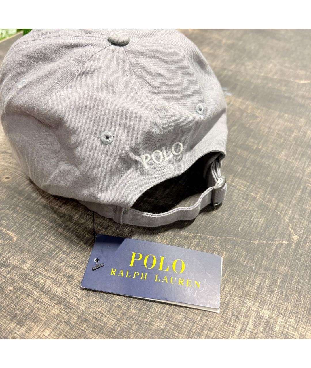 POLO RALPH LAUREN Серая хлопковая кепка/бейсболка, фото 3