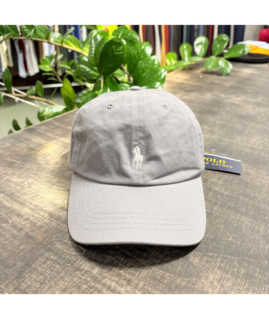 POLO RALPH LAUREN Серая хлопковая кепка/бейсболка, фото 6