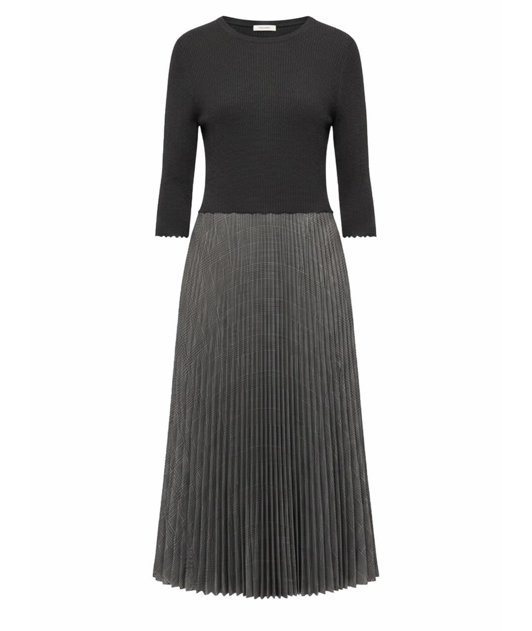 PRADA Серое шерстяное повседневное платье, фото 1