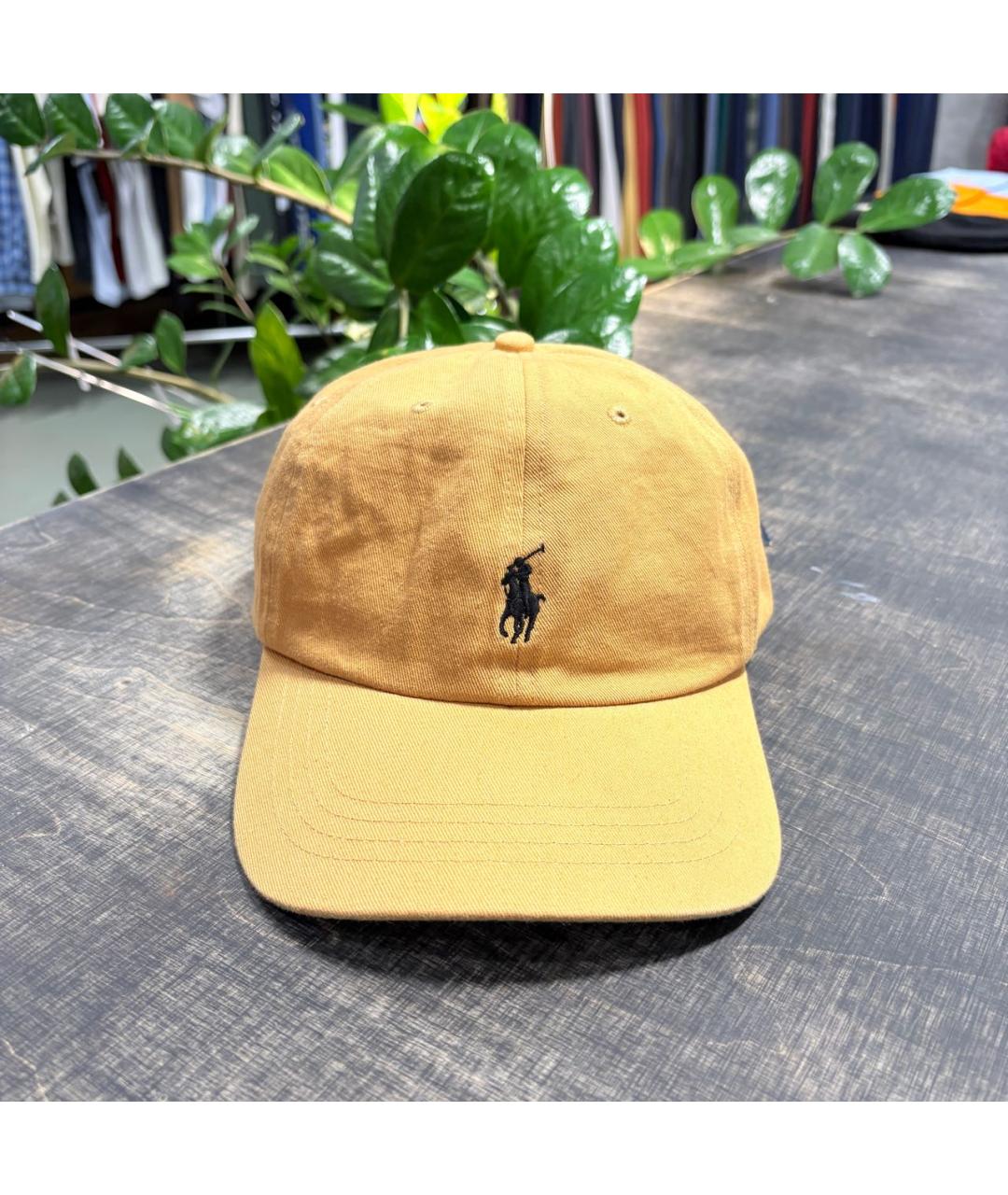 POLO RALPH LAUREN Горчичная хлопковая кепка/бейсболка, фото 6