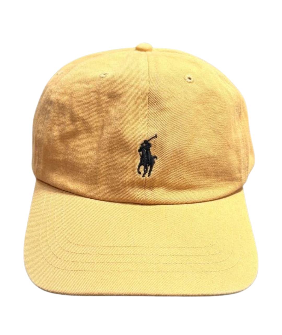 POLO RALPH LAUREN Горчичная хлопковая кепка/бейсболка, фото 1