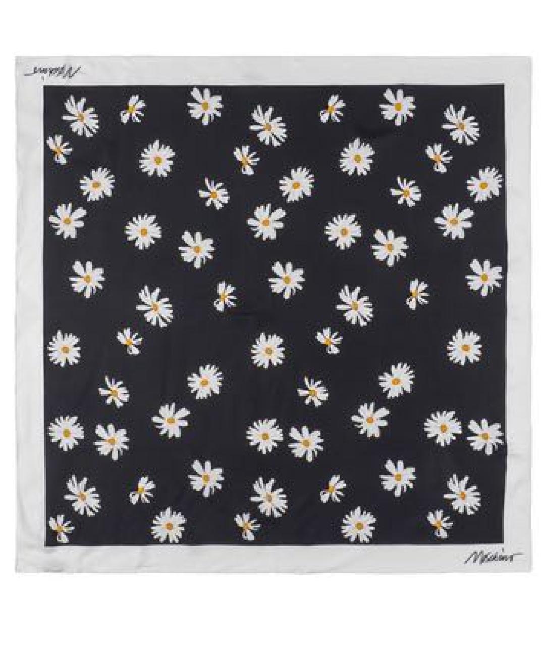 MOSCHINO Черный шелковый платок, фото 1