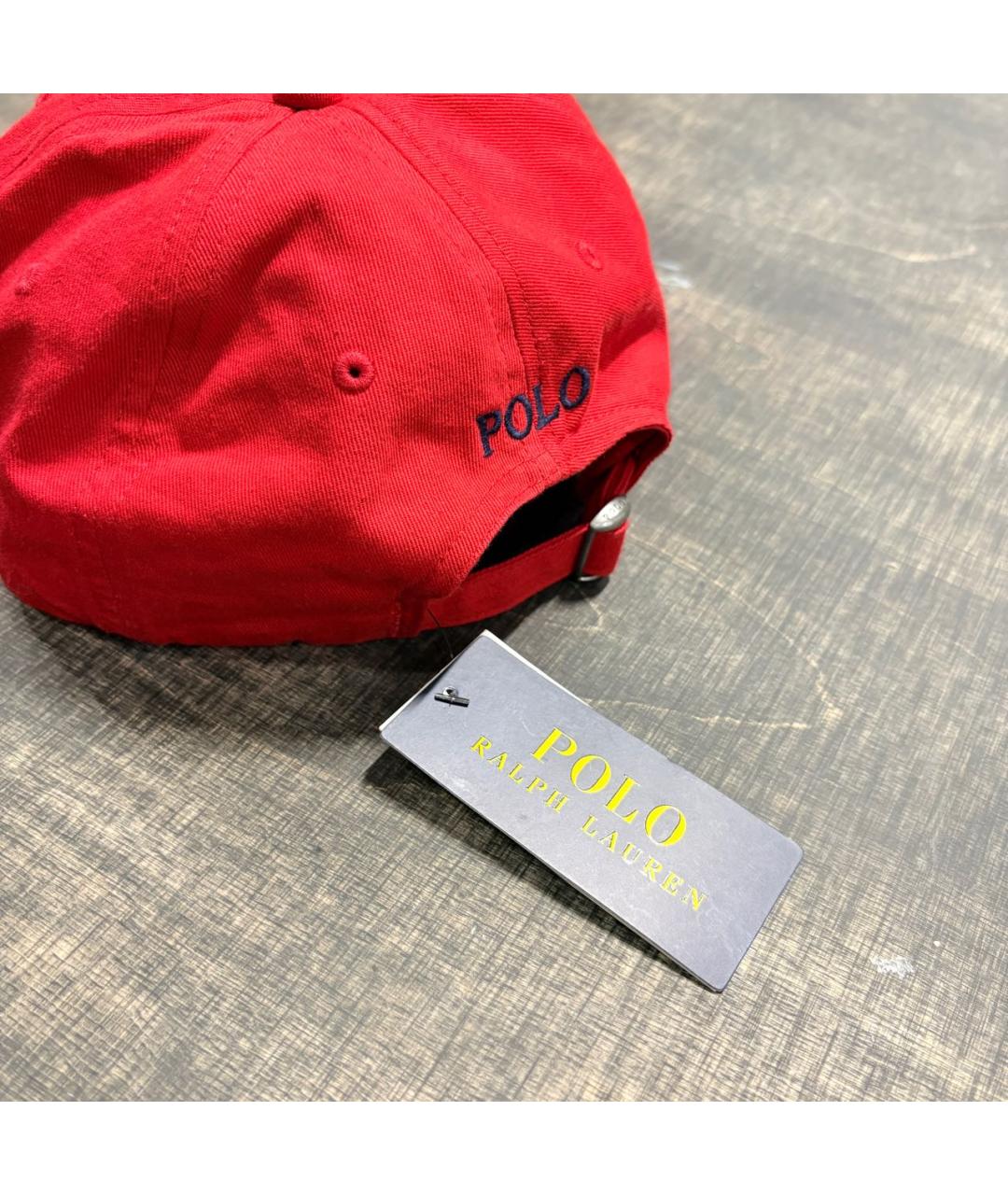 POLO RALPH LAUREN Красная хлопковая кепка/бейсболка, фото 3