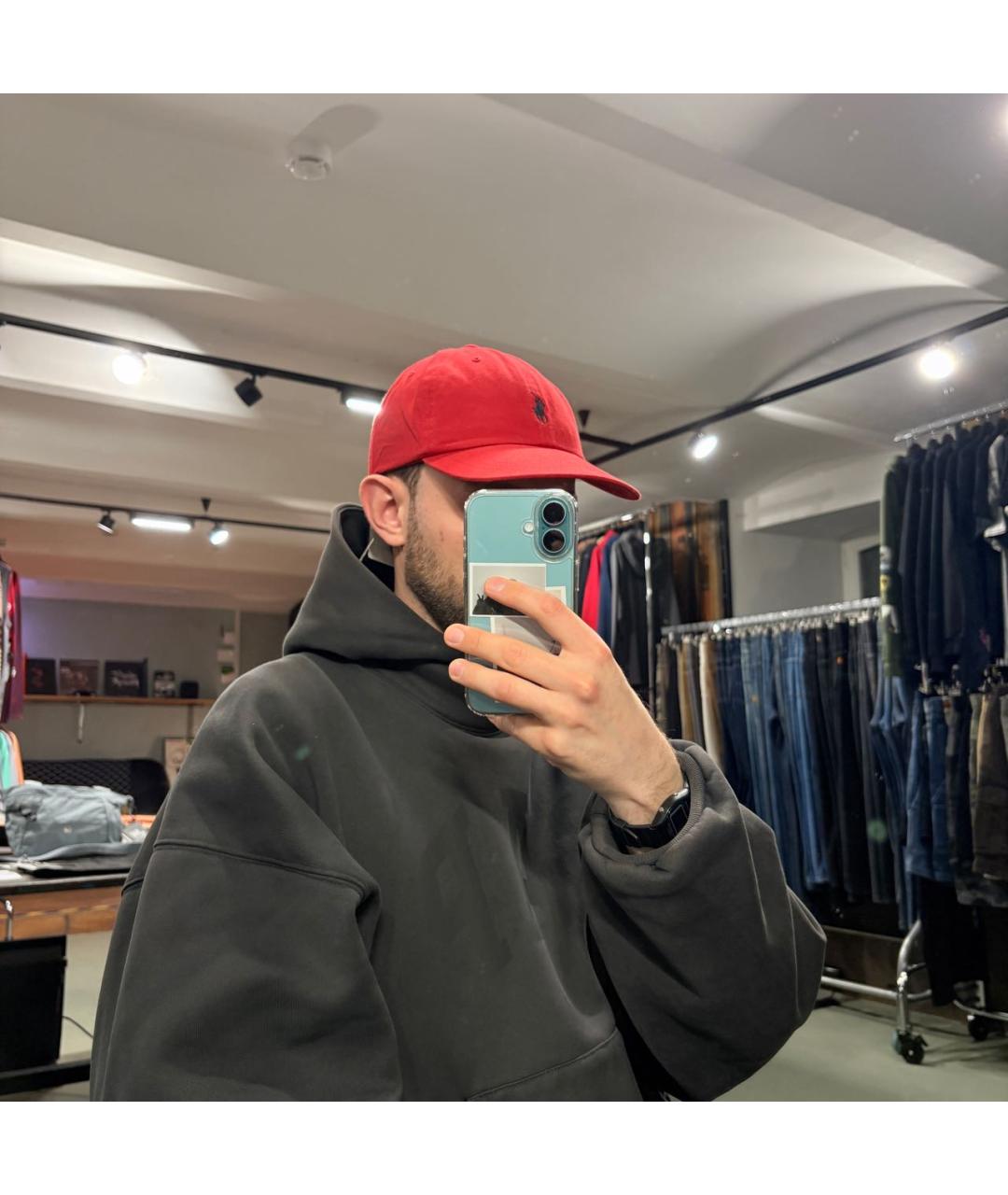 POLO RALPH LAUREN Красная хлопковая кепка/бейсболка, фото 5