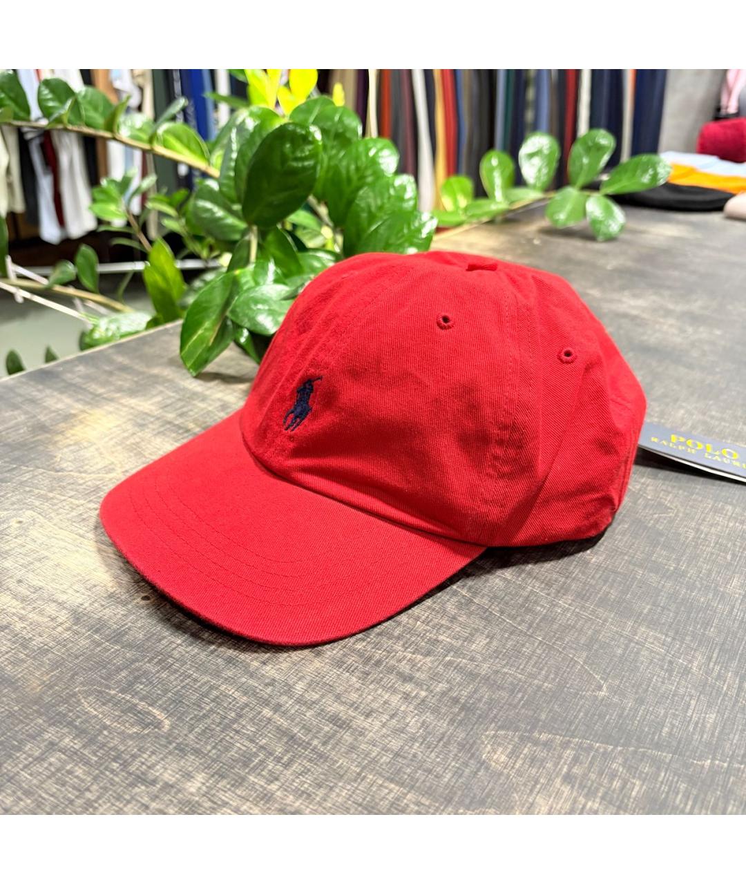 POLO RALPH LAUREN Красная хлопковая кепка/бейсболка, фото 2