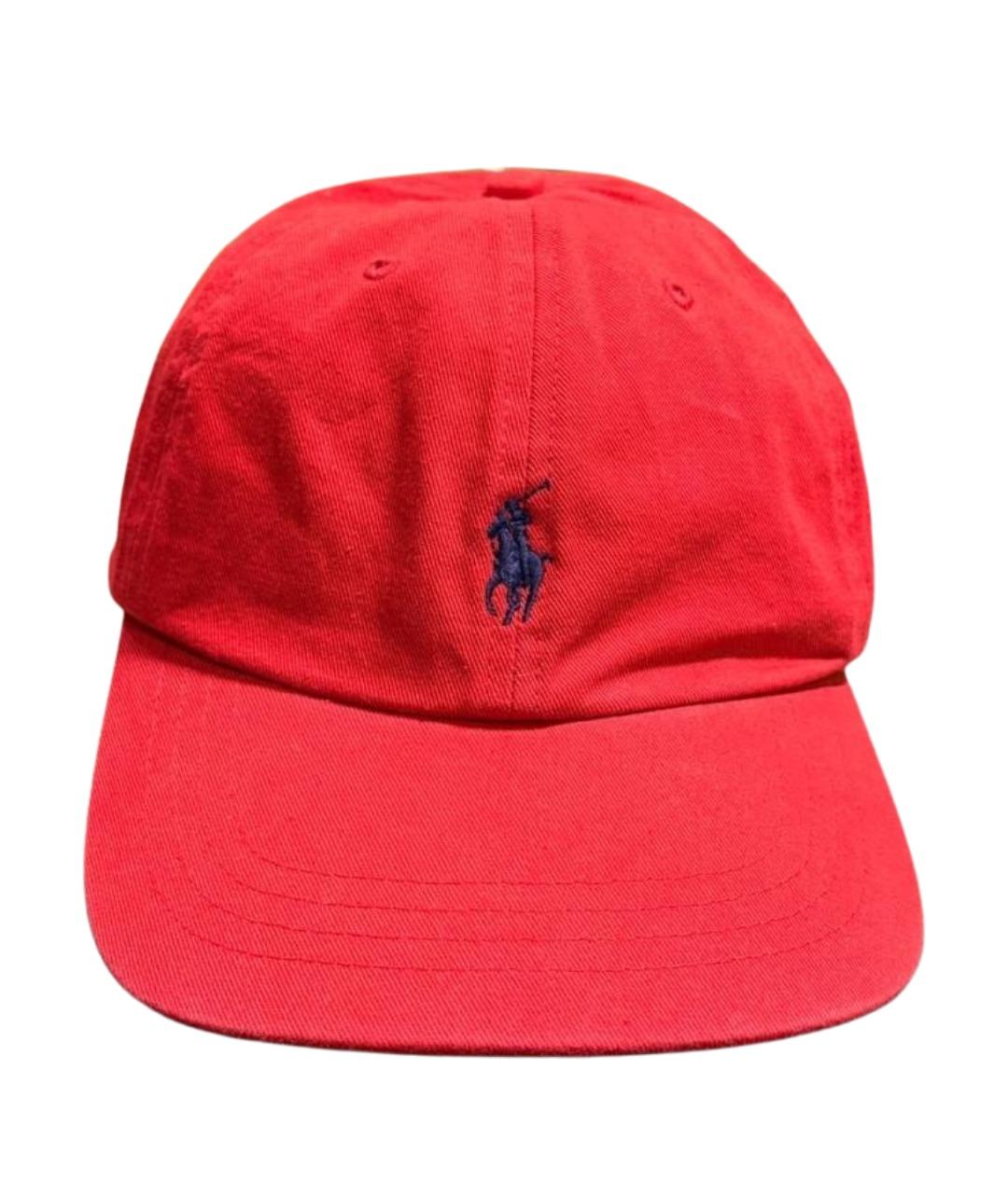 POLO RALPH LAUREN Красная хлопковая кепка/бейсболка, фото 1