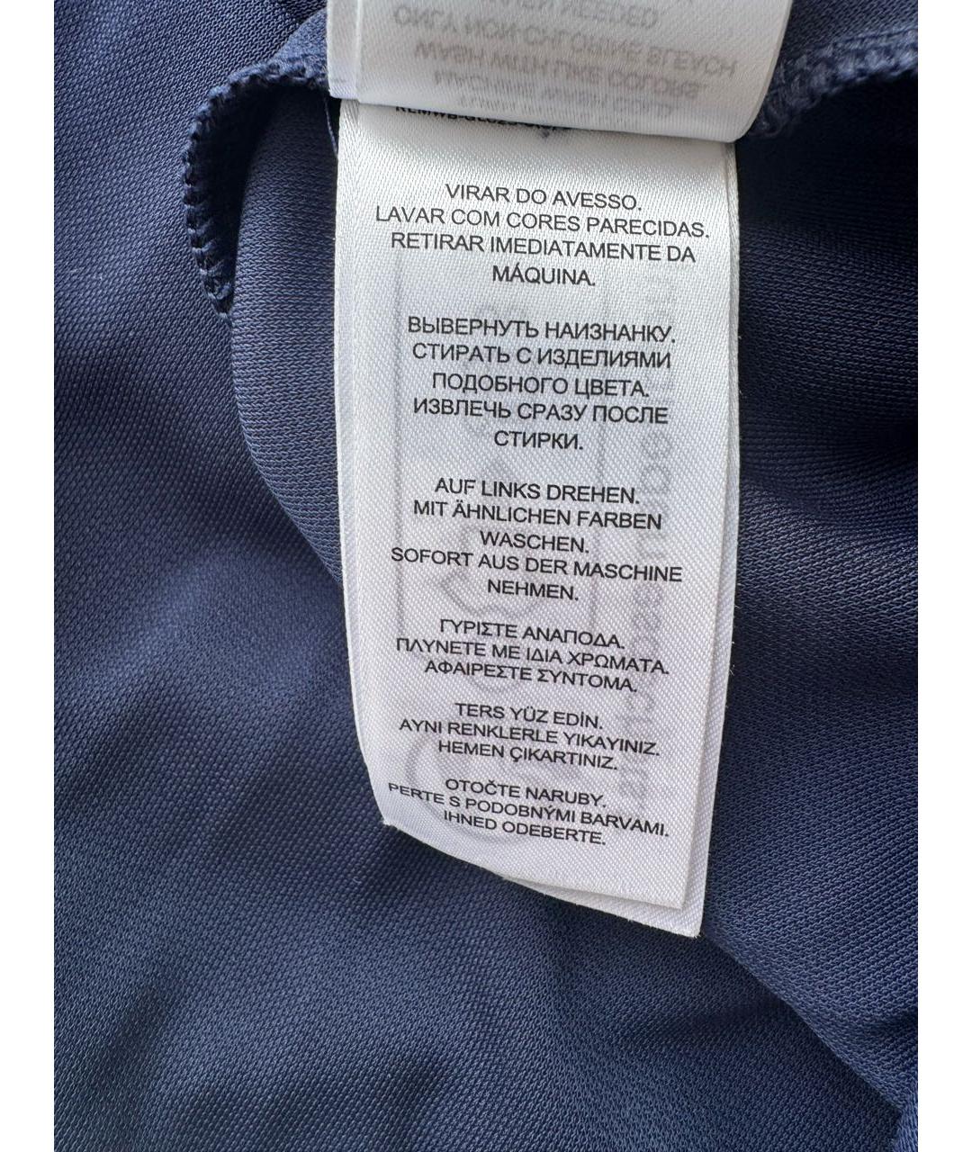 RALPH LAUREN Темно-синяя полиэстеровая блузы, фото 5