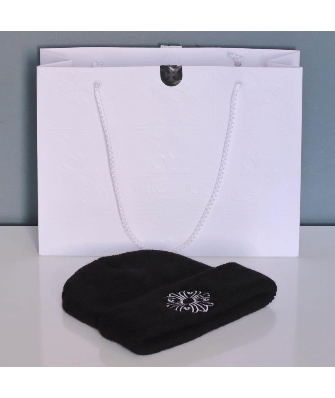 CHROME HEARTS Черная шерстяная шапка, фото 5