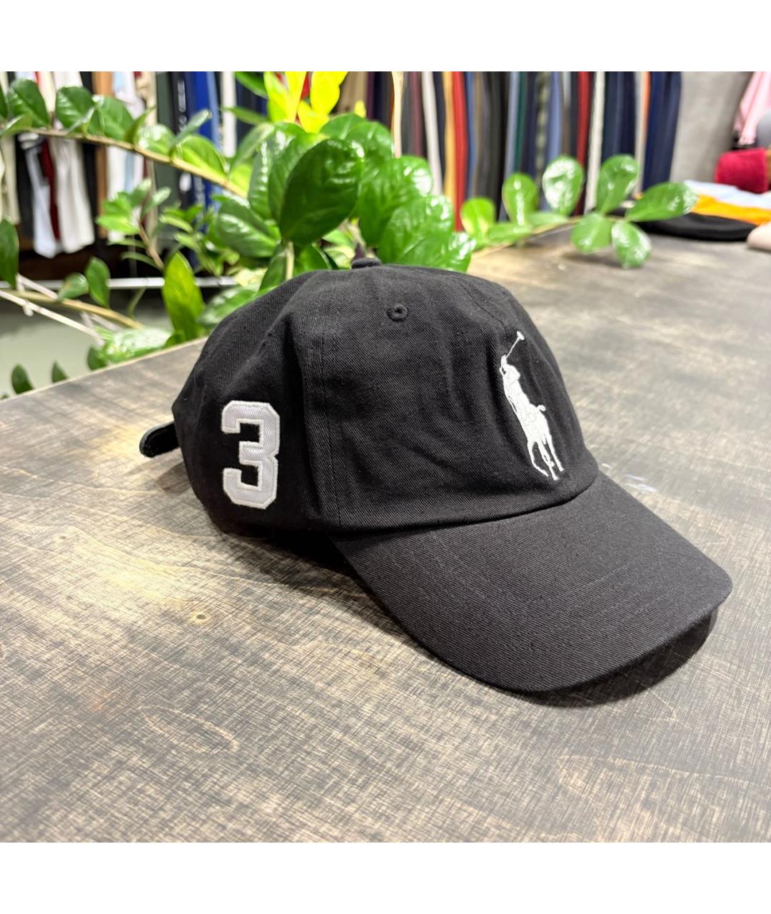 POLO RALPH LAUREN Черная хлопковая кепка/бейсболка, фото 2