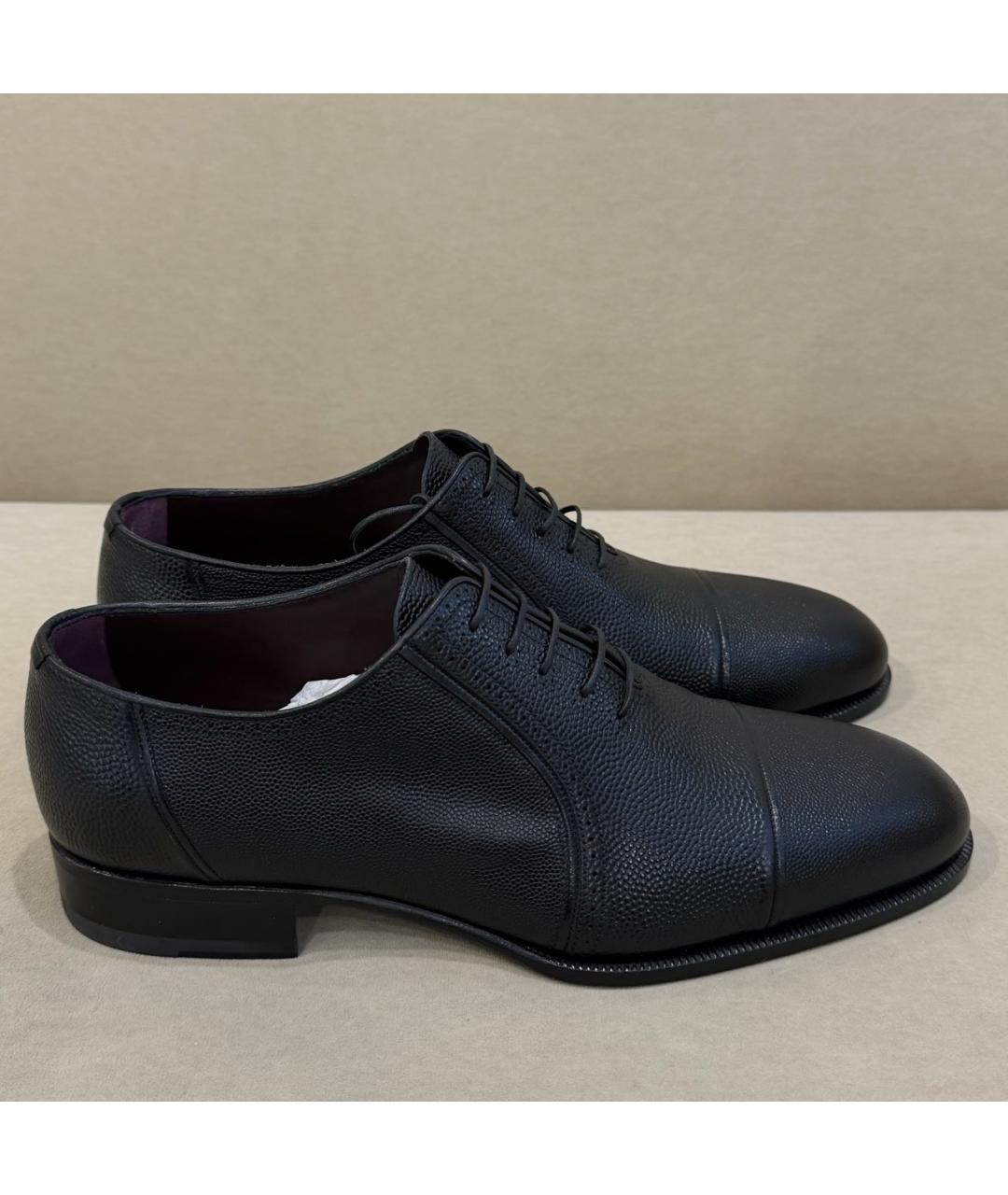 STEFANO RICCI Черные кожаные туфли, фото 6