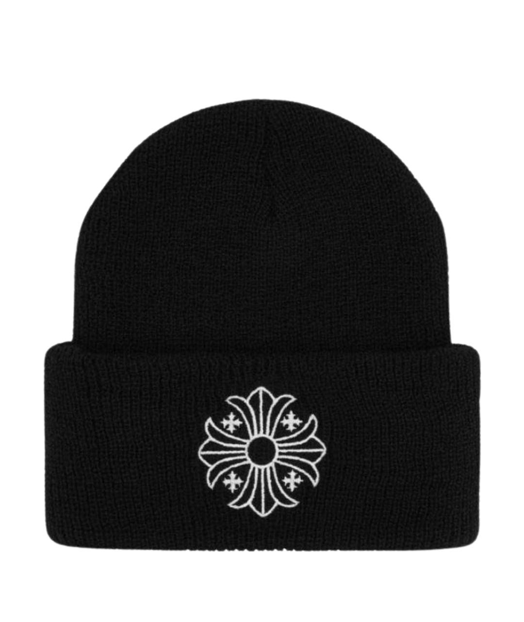 CHROME HEARTS Черная шерстяная шапка, фото 1