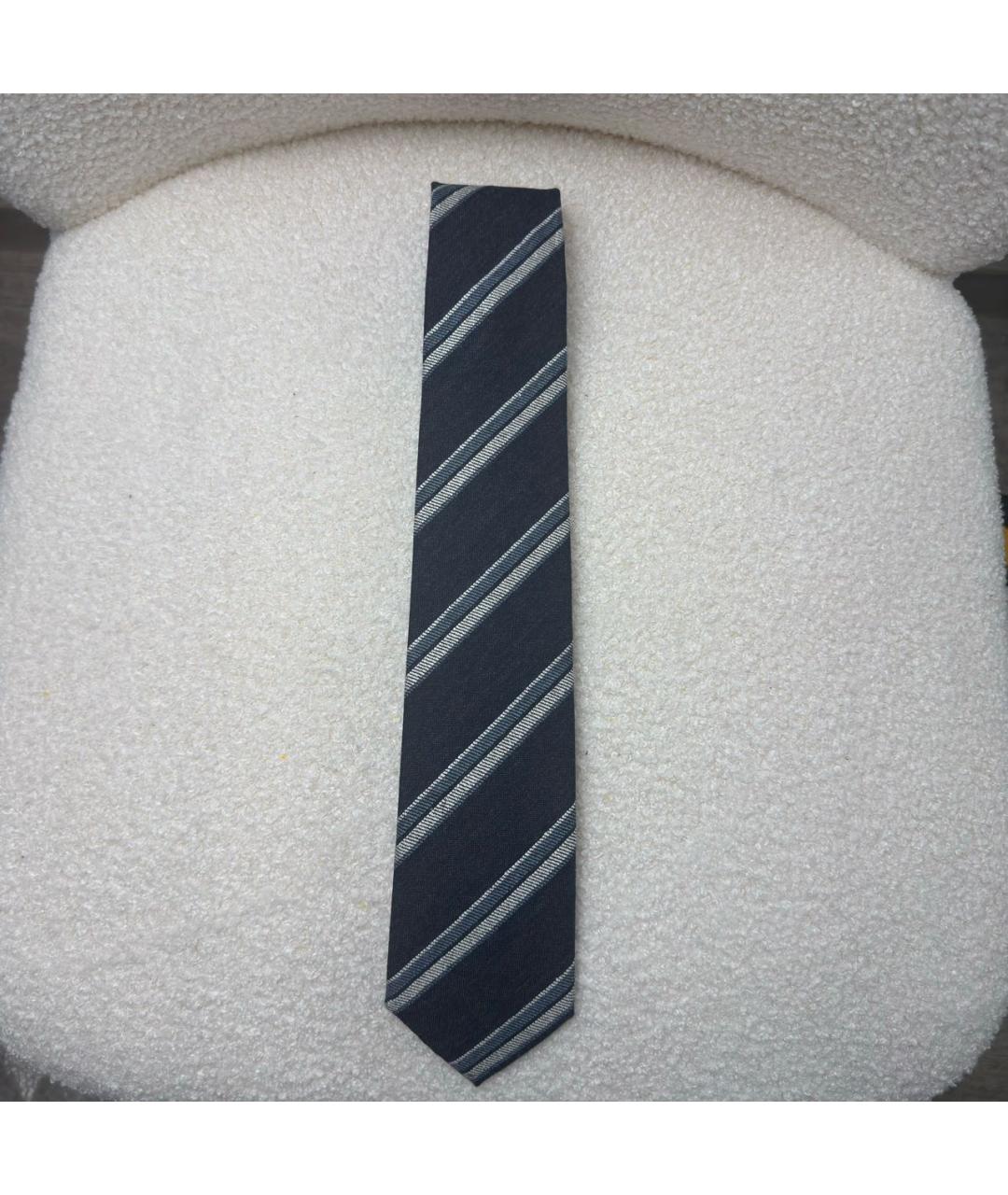 BRIONI Черный шелковый галстук, фото 3