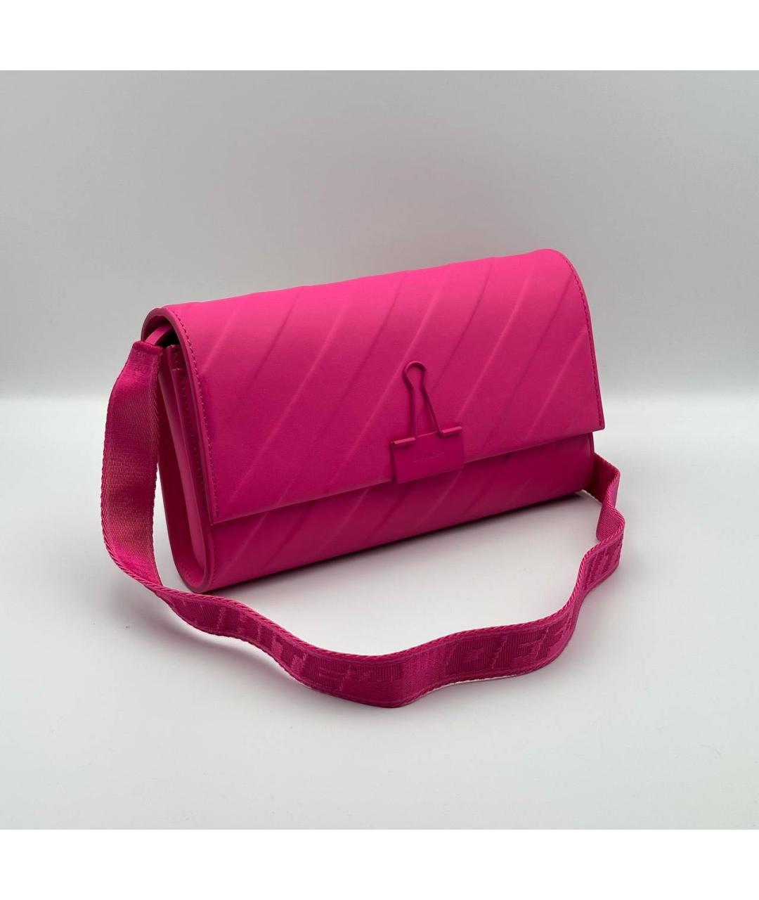 OFF-WHITE Фуксия сумка через плечо, фото 4