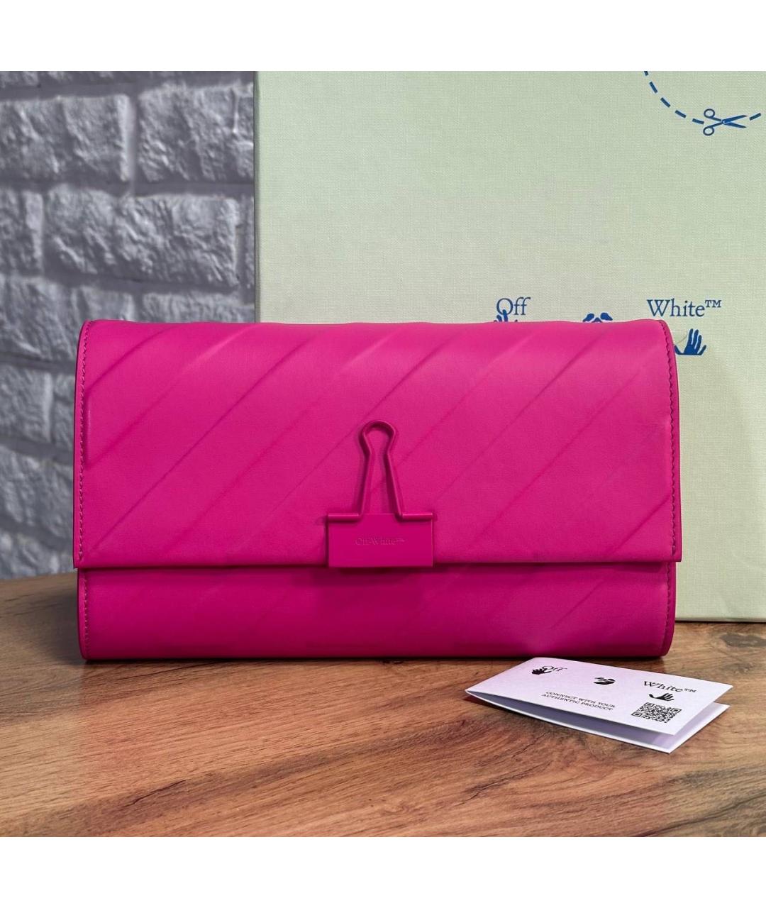 OFF-WHITE Фуксия сумка через плечо, фото 5