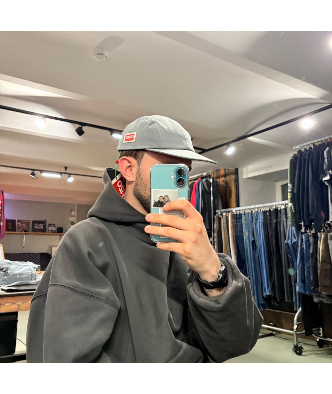 KENZO Серая синтетическая кепка/бейсболка, фото 6