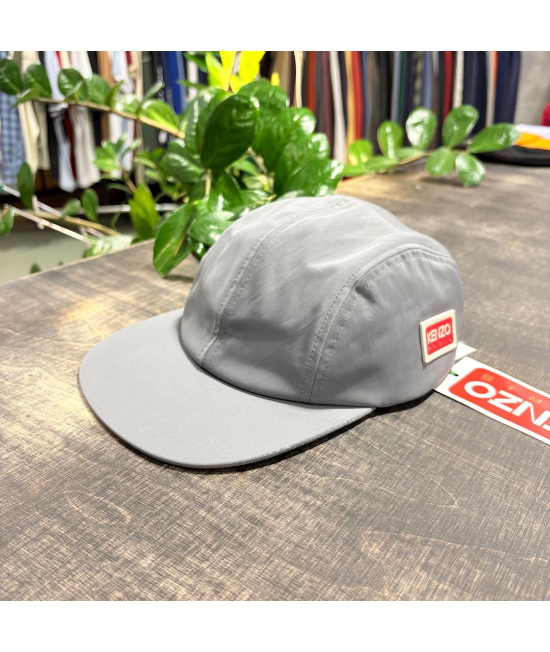 KENZO Серая синтетическая кепка/бейсболка, фото 2