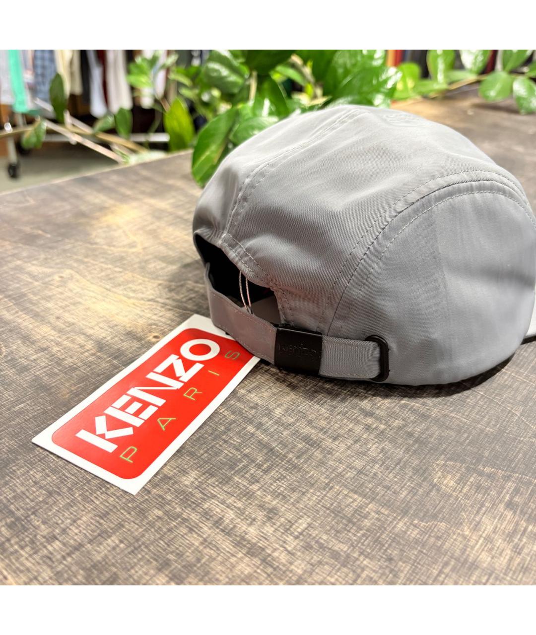 KENZO Серая синтетическая кепка/бейсболка, фото 4