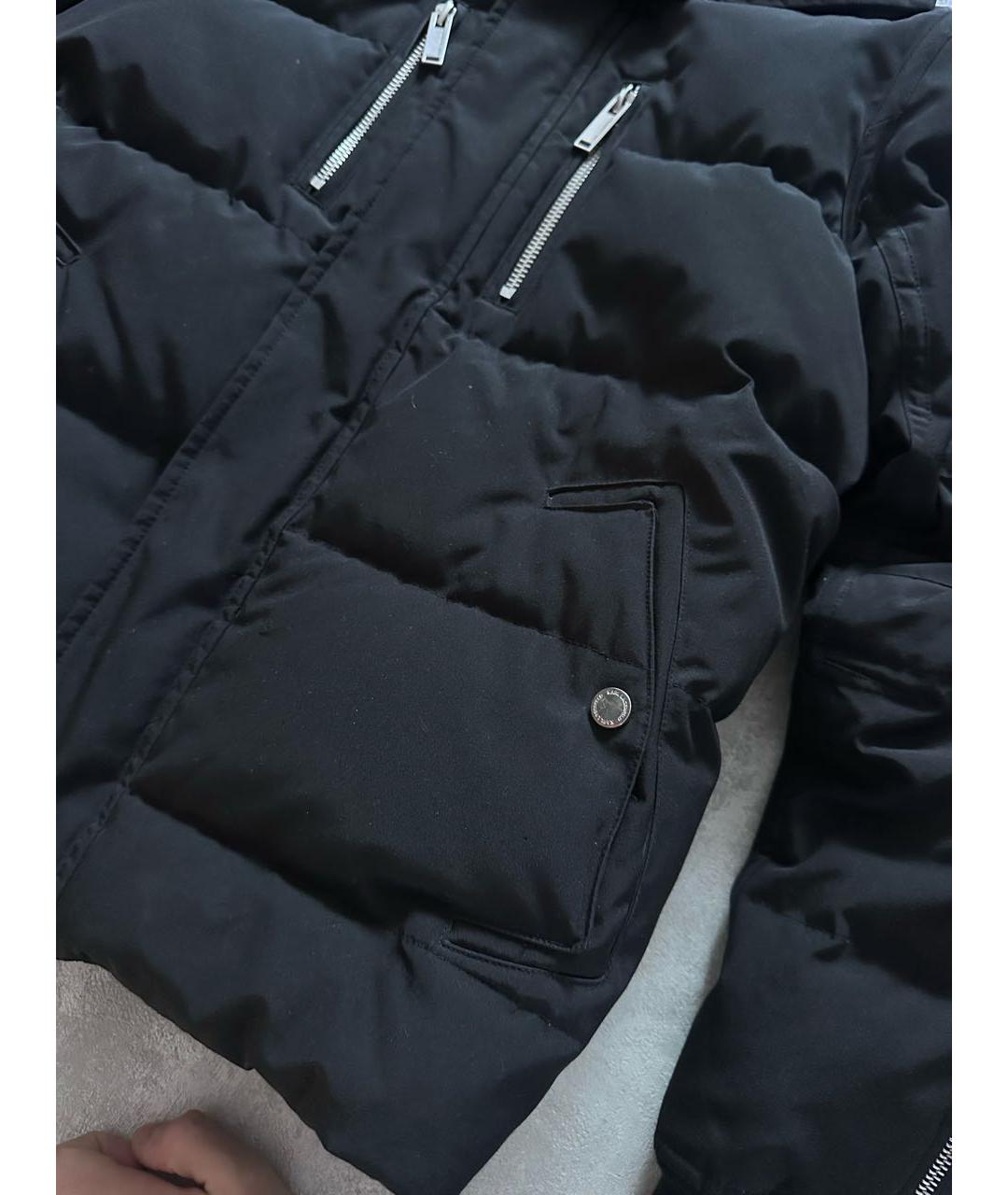 KARL LAGERFELD Черный полиэстеровый пуховик, фото 3