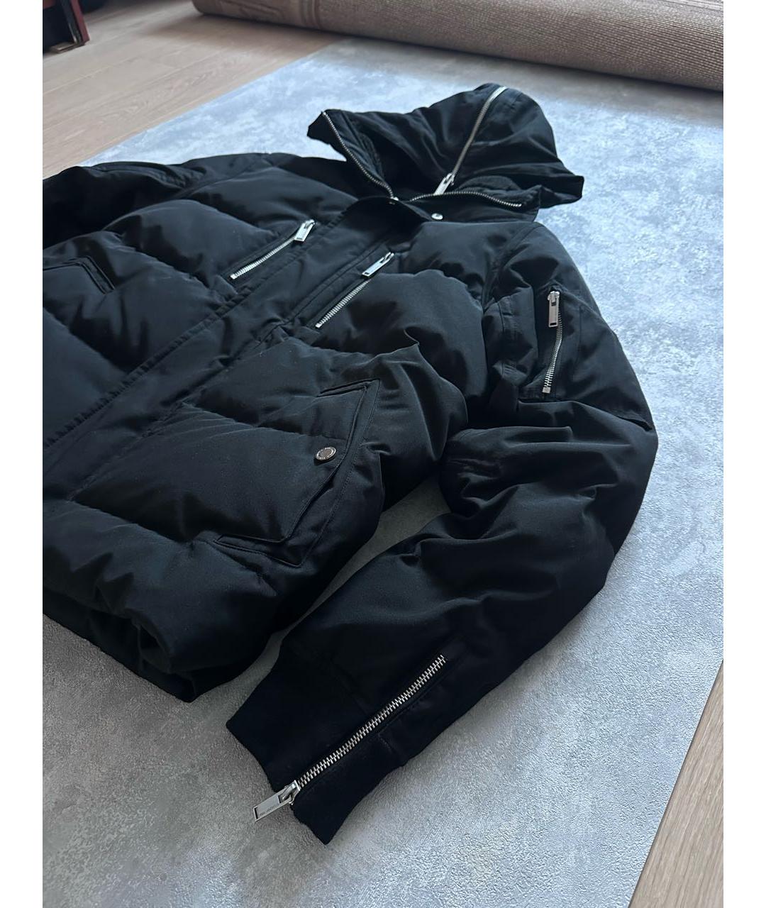 KARL LAGERFELD Черный полиэстеровый пуховик, фото 2