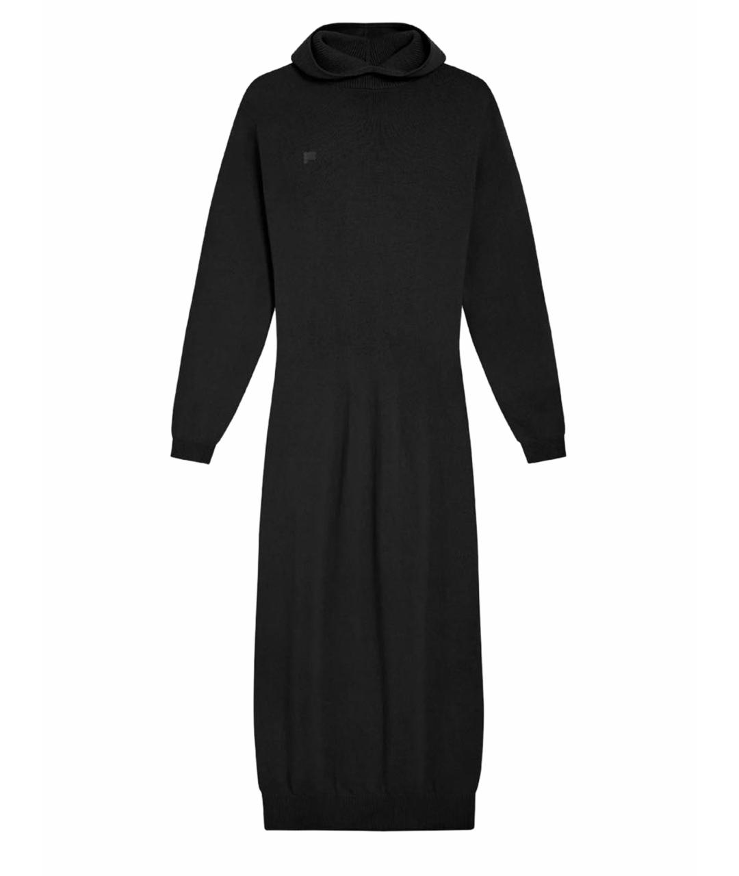 THE PANGAIA Черное кашемировое повседневное платье, фото 1