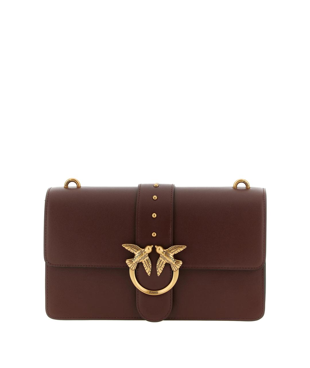 PINKO Красная кожаная сумка через плечо, фото 1