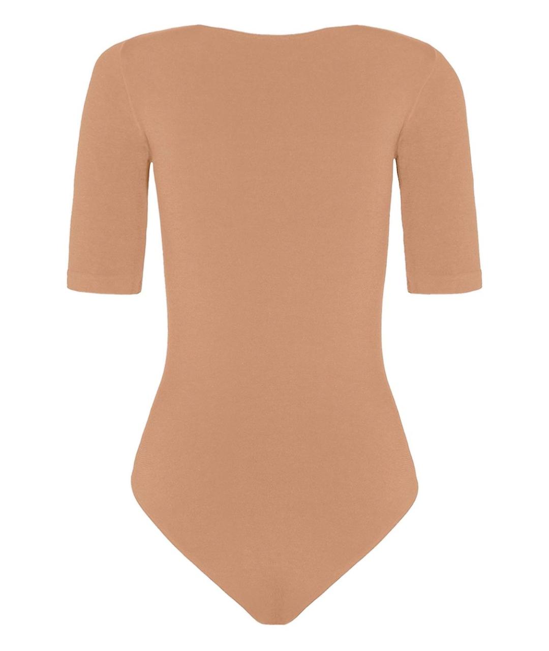WOLFORD Бежевое хлопковое боди, фото 2