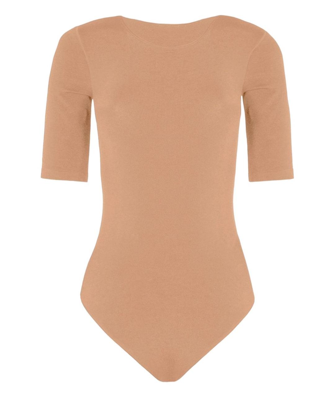 WOLFORD Бежевое хлопковое боди, фото 1