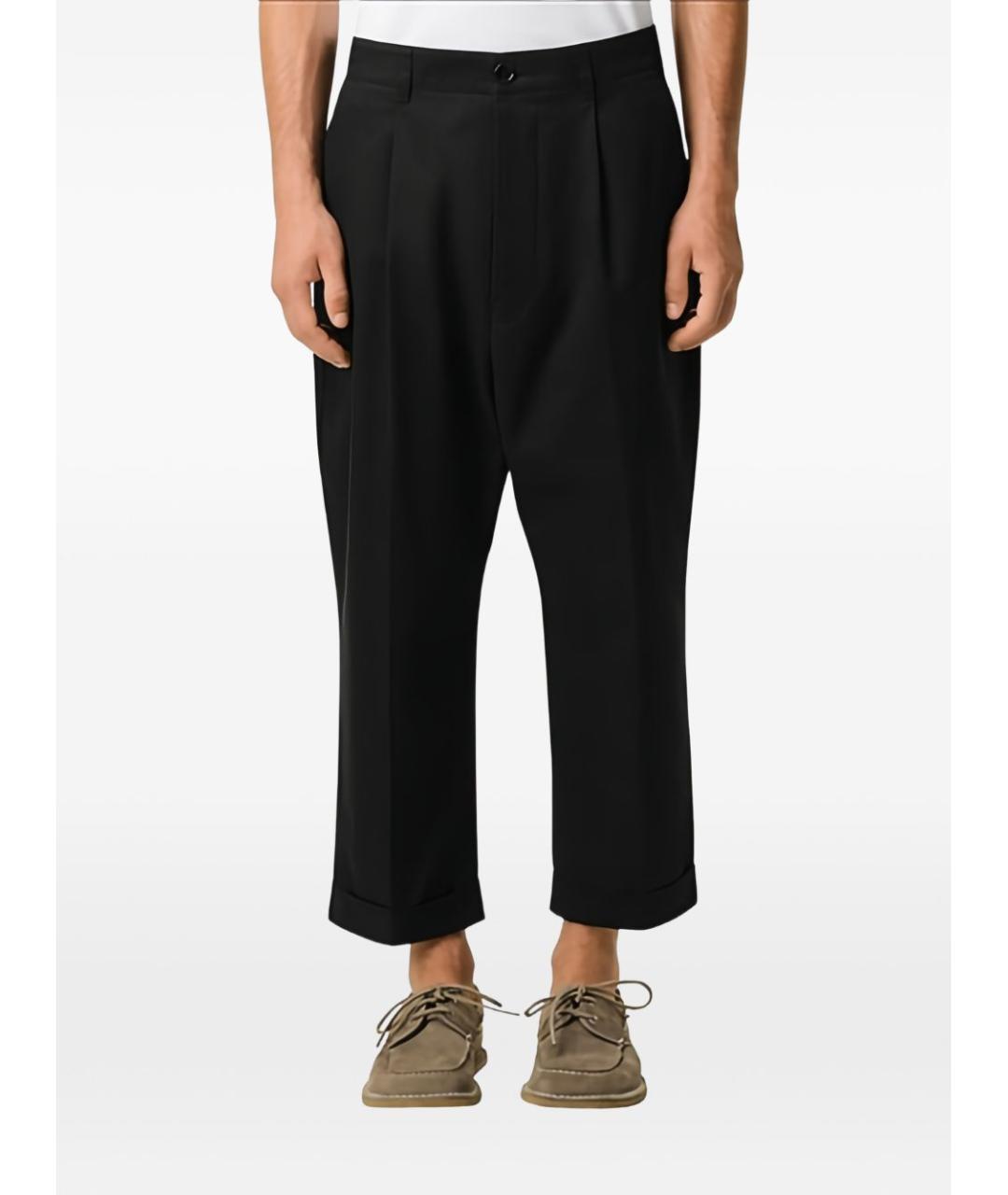 Ami Paris Черные хлопковые повседневные брюки, фото 4