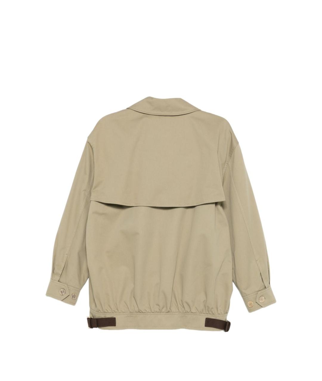 SEMICOUTURE Бежевая хлопковая куртка, фото 3