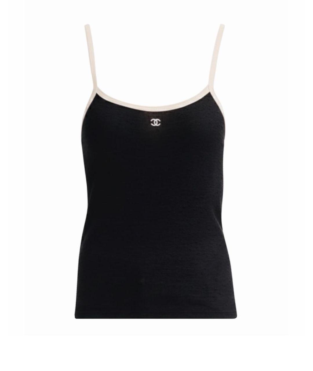 CHANEL Черная майка, фото 1