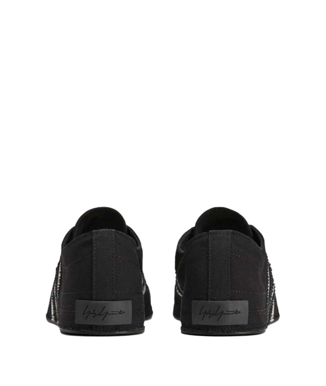 Y-3 Черные низкие кроссовки / кеды, фото 3
