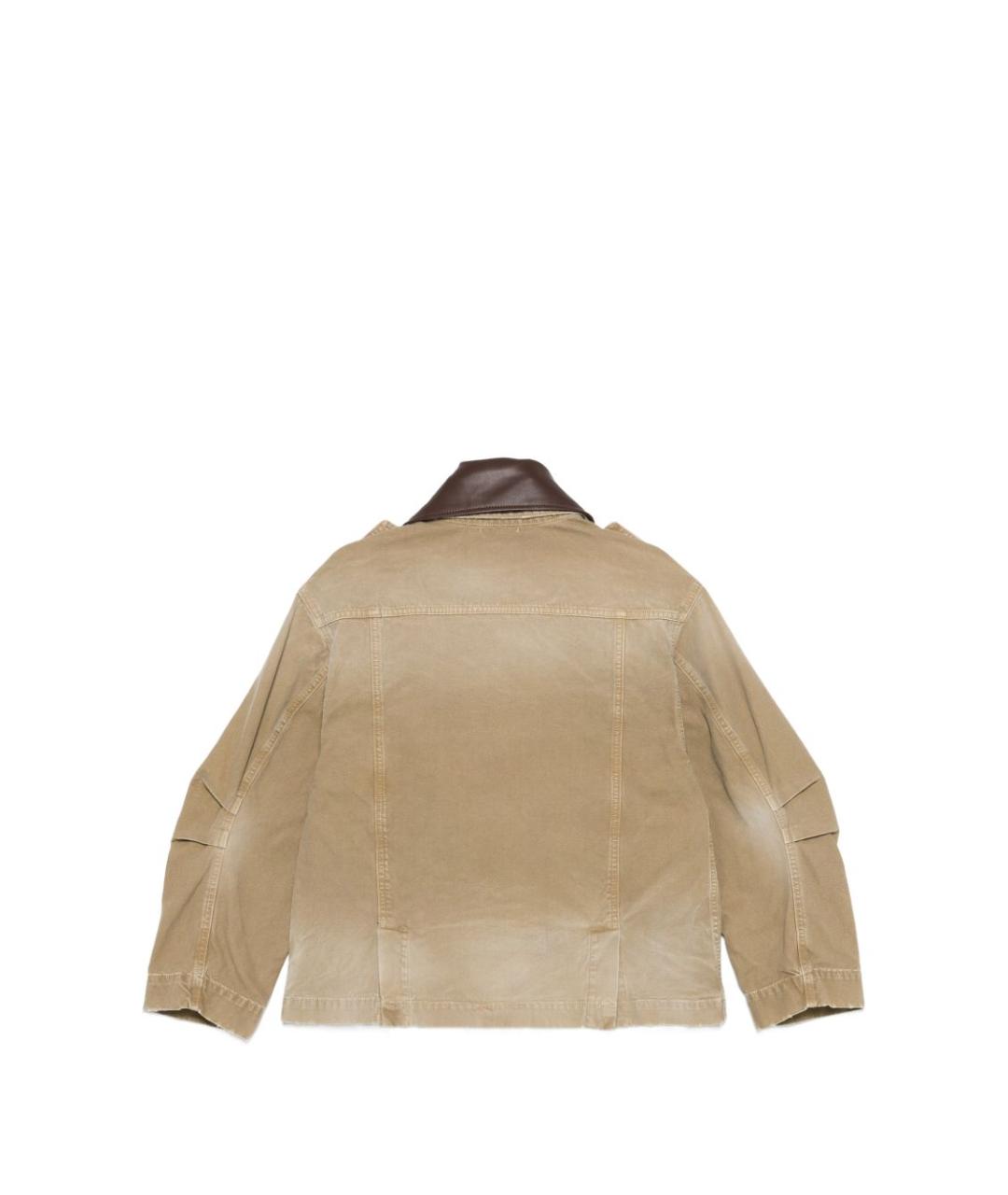 SEMICOUTURE Бежевая хлопковая куртка, фото 2